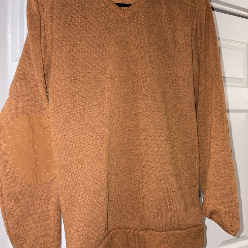 Classic Tan V-Neck Sweater for Men